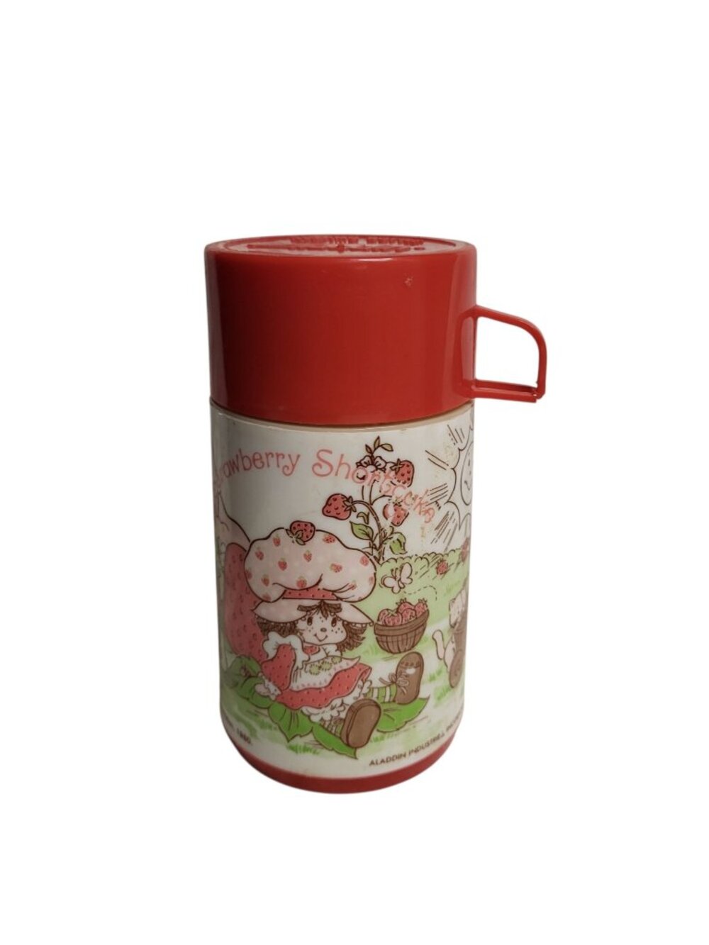 Vtg 1980s Aladdin Strawberry Shortcake Thermos